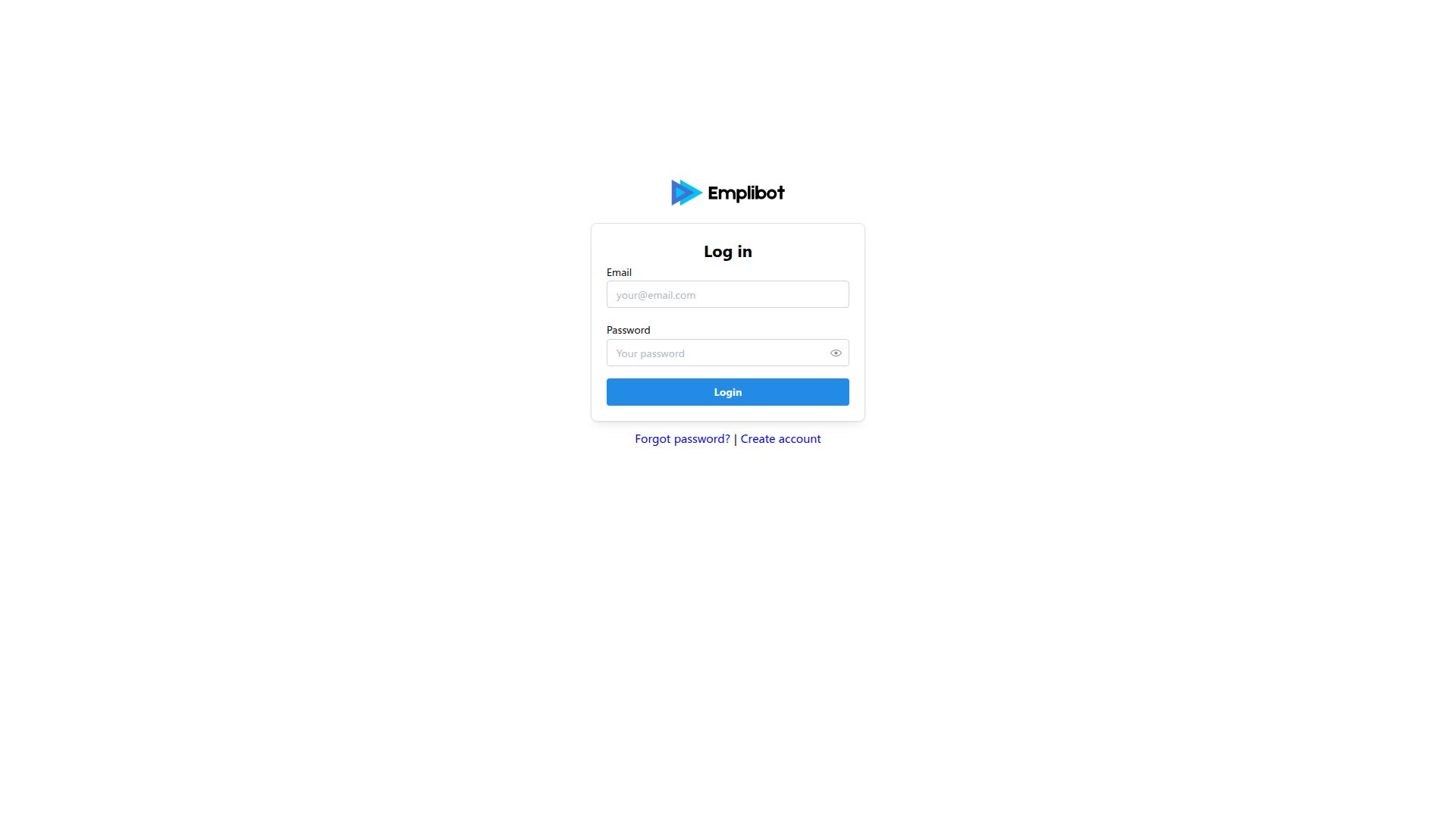 Emplibot website